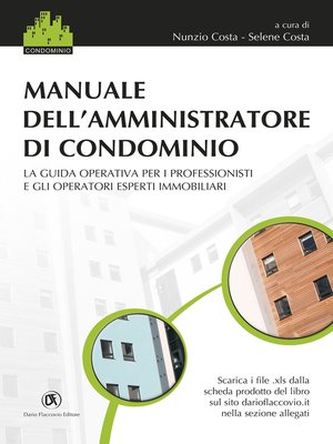 cover image of Manuale dell'amministratore di condominio